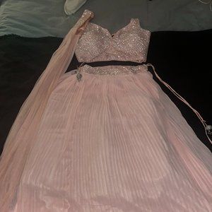 Wedding Lehenga, Small, Light Pink